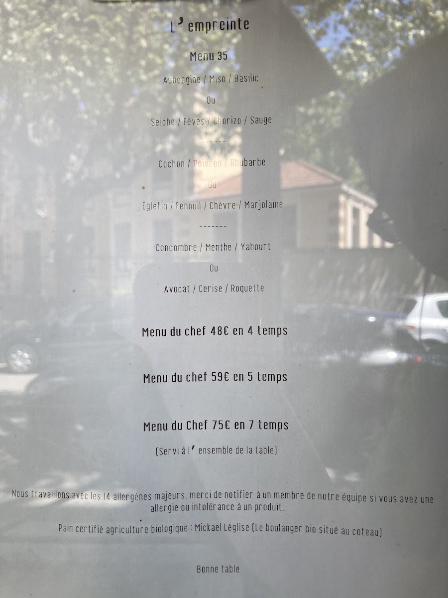 Menu L'empreinte-4